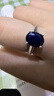 GEM STONE KING藍寶石戒指女925銀鑲藍寶石時(shí)尚個(gè)性彩色寶石送女朋友生日禮物 美6號 曬單實(shí)拍圖