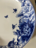 煜乾盤(pán)子菜盤(pán)餐盤(pán)家用青花瓷景德鎮陶瓷骨瓷湯盤(pán)飯盤(pán)釉中彩蝴蝶蘭圓形 8英寸飯盤(pán) 曬單實(shí)拍圖