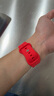 港爵iwatch s11/s10蘋(píng)果手表表帶運動(dòng)硅膠apple watch S9/8/7/6/ultra2/se3女款防水防汗男款46紅色 曬單實(shí)拍圖
