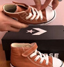 匡威Converse童鞋 All Star 男女童魔術(shù)貼高幫帆布鞋百搭休閑鞋小嬰童 曬單實(shí)拍圖