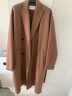 麥檬【2980人生大衣】MM重磅100羊毛毛呢外套大衣商場(chǎng)同款 駝色59GA270681 XS 建議110-125斤拍 曬單實(shí)拍圖