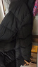 森馬（Semir）陳都靈同款|90絨子長(cháng)款羽絨服女2025冬新款三防H版型顯瘦連帽外套 [雅黑]黑色（灰鴨絨）90001 S 曬單實(shí)拍圖