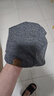 莫代爾帽子男士春秋冬季套頭帽韓版潮透氣包頭帽男帽寬松休閑光頭針織帽  B34大碼薄深灰  適合頭圍57-60cm 曬單實(shí)拍圖
