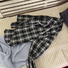 真維斯戶(hù)外運動(dòng)王一博代言長(cháng)袖襯衫男士春秋百搭寬松格子襯衣休閑外套 藏青 L 曬單實(shí)拍圖