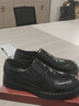 MAGIOPY高檔奢侈品男鞋高端休閑皮鞋男士一腳蹬商務(wù)厚底內增高真皮德比鞋 黑色 43 曬單實(shí)拍圖