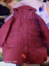 鴨鴨（YAYA）騏驥紅中長(cháng)款女裝羽絨服2025冬季新品韓版時(shí)尚顯瘦加厚保暖外套 棗紅色 L 曬單實(shí)拍圖