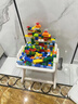 迪悠然2026新款兒童多功能積木桌子大顆粒拼圖游戲桌男孩女孩益智玩具桌 書(shū)架可折疊畫(huà)板積木學(xué)習桌+400DIY大顆粒+1椅 曬單實(shí)拍圖