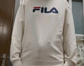 FILA FUSION斐樂(lè )潮牌情侶款男女套頭衛衣春季寬松針織上衣加絨保暖 藊豆灰-BG S 曬單實(shí)拍圖