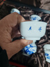 瓷都窯火青花瓷功夫茶具景德鎮手繪陶瓷蓋碗茶杯套裝中式家用高檔白瓷茶具 王者之香（蓋碗）9件套 曬單實(shí)拍圖