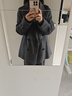 詩(shī)凡黎（‘S EIFINI）【人生大衣】100%散毛染綿羊毛雙面呢大衣25秋冬新款高性?xún)r(jià)比外套 【中長(cháng)款】灰色 S 曬單實(shí)拍圖