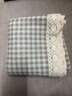 茵思宛（YINSIWAN） 桌布布藝棉麻田園風(fēng)格餐桌布小清新簡(jiǎn)約長(cháng)方形亞麻臺布茶幾布蓋巾 （棉麻）格子卡其 150*150cm（方圓通用） 曬單實(shí)拍圖