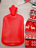 山頭林村上海永字熱水袋橡膠灌水暖水袋暖·宮暖腳加厚斜紋防爆環(huán)保暖手寶 雙面斜紋2L特大號(紅色)+布套 曬單實(shí)拍圖