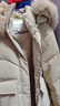VEROMODA羽絨服女季新款90白鴨絨毛領(lǐng)百搭外套325412007 淺卡其色 M 曬單實(shí)拍圖