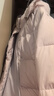 圖圖小象童裝女童羽絨服兒童三防加厚90白鴨絨中長(cháng)款連帽外套 粉色 140 曬單實(shí)拍圖
