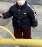 巴拉巴拉兒童羽絨服男童女童冬裝保暖寶寶外套學院風校服親子裝潮 黑白色調(diào)00491(灰鴨絨) 100 cm(充絨量57g) 曬單實拍圖