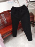 曼利鳥(niǎo)2026春秋媽媽褲子女士彈力松緊高腰緊身牛仔褲小腳褲鉛筆褲小腳褲 黑色單褲女褲 均碼 33碼建議體重160-175斤 曬單實(shí)拍圖