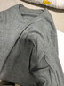 三槍100%棉內衣男士舒膚厚棉純棉寬松內衣圓領(lǐng)抗靜電秋衣保暖單件上衣 中厚淺麻灰（圓領(lǐng)） 100%棉 L 170推薦110-135斤 曬單實(shí)拍圖
