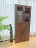 書(shū)柜家用客廳靠墻置物柜辦公室文件柜檔案資料柜木質(zhì)帶鎖儲物柜子 經(jīng)典【四抽一門(mén)款】胡桃色61*150 曬單實(shí)拍圖