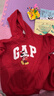 蓋璞（GAP）男女童2025冬季新款logo卡通印花抓絨連帽衛衣童裝美版824049 曬單實(shí)拍圖
