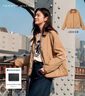 Tommy Hilfiger【雙面穿】25秋冬女裝燈芯絨鑲邊翻領(lǐng)菱格寬松棉服夾克外套 卡其色RBL L （推薦：130-140斤） 曬單實(shí)拍圖