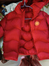 貝肽斯兒童羽絨服冬季抗菌絨新款男女童三防嬰幼兒寶寶加厚防寒保暖外套 中國紅【加厚款 抗菌絨】 100 cm 曬單實(shí)拍圖