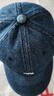 胡茬叔叔棒球帽男女北極熊水洗刺繡顯臉牛仔帽檐?chē)〈箢^子加寬 深藍色 均碼 （55-61cm）可調節 曬單實(shí)拍圖