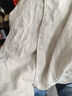 好布衣（HAOBUYI）春秋季男裝棉麻夾克外套純色百搭青年寬松麻料棒球服棉麻水洗外套 淺卡其 春秋款 L 曬單實(shí)拍圖
