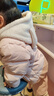 戴維貝拉（DAVE＆BELLA）兒童白鴨絨羽絨服燈芯絨女童外套冬裝新款男寶寶連帽外衣小童上衣 灰粉色【現貨】 110 cm 【充絨量65.5g】 曬單實(shí)拍圖