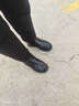 強人加絨保暖女棉靴頭層牛皮冬季靴子平底媽媽棉鞋 JDC113062 黑色 39 曬單實(shí)拍圖