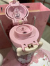 Hello Kitty內外純鈦保溫杯小容量女士高顏值生日禮物可愛(ài)便攜吸管迷你水杯子 hellokitty鈦杯200ml（禮盒裝+KT玩偶） 曬單實(shí)拍圖