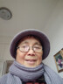 貓人中年媽媽帽子女冬季兔毛保暖毛線(xiàn)帽中老年人奶奶老人秋冬棉帽圍巾 香芋紫色【帽子+圍巾】 均碼 曬單實(shí)拍圖