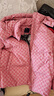 ASK JUNIOR童裝兒童羽絨服男童女童冬裝大童鴨絨防水蓄熱保暖外套 粉色 170 曬單實(shí)拍圖