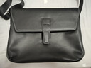 澳懿男士單肩包真皮斜挎包時(shí)尚軟牛皮上班男包橫款休閑商務(wù)背包2025新 黑色-平紋紋路款 標準號【長(cháng)32高22.5厚9公分】 曬單實(shí)拍圖