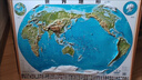 2026新版 地圖 世界地形掛圖 世界地圖 3D凹凸立體 精雕地形圖 高清版 實(shí)木帶框尺寸110*145cm 曬單實(shí)拍圖