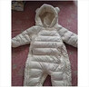 Wqsugnt國際品牌童裝輕薄羽絨服冬季連體衣男女外出服新生幼兒冬裝爬爬服 奶白色【禮盒裝+當日發(fā)貨】 90 曬單實(shí)拍圖