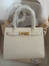 COOGI包包女款輕奢品牌女士斜挎手提托特包女情人節生日禮物送女友老婆 米白 曬單實(shí)拍圖