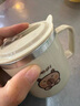 沃德百惠（WORTHBUY）316不銹鋼兒童牛奶杯寶寶喝水學(xué)飲杯雙層防燙帶刻度吸管杯子 熊 曬單實(shí)拍圖