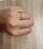 周六福5D硬金竹節黃金戒指節節高女生日禮物定價(jià)A0114679 16號 約0.49g  曬單實(shí)拍圖