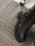 康莉（COMELY）真皮短靴女冬季新款羊皮粗跟厚底時(shí)尚復古時(shí)裝皮靴子 黑色 39 曬單實(shí)拍圖