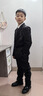 蘿卜唄唄兒童禮服男童主持人鋼琴舞臺演出服花童生日西服 黑色三件套 150 曬單實(shí)拍圖