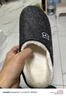 防水棉拖鞋男外穿防滑居家情侶包跟保暖毛絨棉拖鞋女情侶秋冬棉拖 黑色【小熊棉鞋】 42-43 曬單實(shí)拍圖