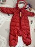 巴拉巴拉童裝嬰兒連體羽絨服輕薄羽絨服寶寶衣服2025冬裝抱衣爬服男童女童 紅色糖葫蘆-白鴨絨 90 cm-充絨量47g 曬單實(shí)拍圖