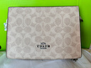 蔻馳（COACH）【品牌直供】女士小號印花單肩斜挎包鏈條包拿鐵色CW204新年禮物 曬單實(shí)拍圖