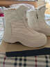 達芙妮厚底雪地靴女加絨加厚保暖東北戶(hù)外大棉鞋女百搭短靴女 米色 37  曬單實(shí)拍圖
