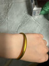 六福珠寶一路生花黃金手鐲泥鰍背福滿(mǎn)傳家足金素圈 計價(jià) 56mm-約16.88克 曬單實(shí)拍圖