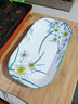 超大號魚(yú)盤(pán)簡(jiǎn)約中式水仙花家用陶瓷魚(yú)盤(pán)釉下彩耐高溫廚房高檔餐具 水仙花魚(yú)盤(pán)【1個(gè)】 曬單實(shí)拍圖