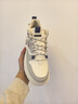 CHGF增高鞋男士隱形內增高男鞋秋冬季新款中高幫板鞋男透氣休閑鞋子男 L078米色【皮面】-增高8cm 40 （運動(dòng)碼） 曬單實(shí)拍圖