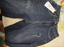 百圖betu女裝冬季新款牛仔褲加絨牛仔直筒褲顯瘦褲子女2411X03 牛仔色 S 曬單實(shí)拍圖