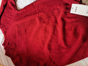 恒源祥100%羊毛半高領(lǐng)時(shí)尚提花女式羊毛衫 暗紅    L 165/88A   曬單實(shí)拍圖