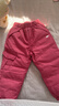 戴維貝拉（DAVE＆BELLA）童裝男童羽絨褲兒童加絨褲子女童寶寶保暖褲嬰兒加厚冬季大童冬褲 玫紅-N【DB6434】 100 cm(建議身高90-100cm) cm（建議身高90-100cm） 曬單實(shí)拍圖